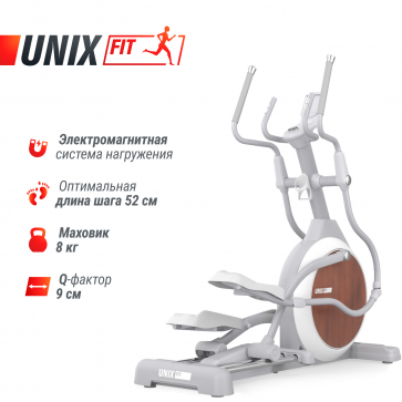 Эллиптический тренажер UNIX Fit MV-850 (Auto Incline) Wood - 2
