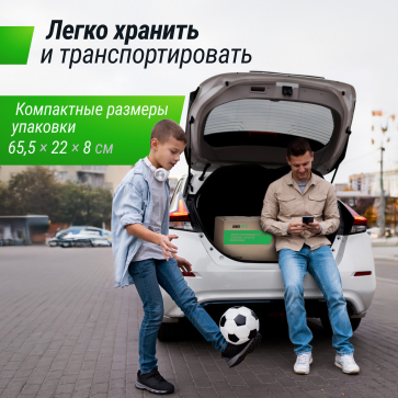 Ворота футбольные UNIX Line стальные 120x80 см переносные - 4