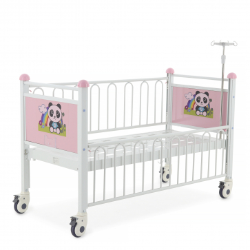 Кровать детская Med-Mos DM-0124S Тип 3, Вариант 3.1 (розов) ТУ 32.50.30-21-98238288-2020 с матрасом - 1